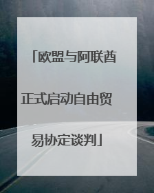 欧盟与阿联酋正式启动自由贸易协定谈判