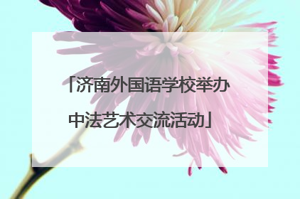 济南外国语学校举办中法艺术交流活动