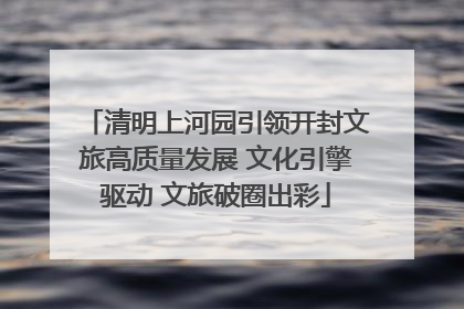 清明上河园引领开封文旅高质量发展 文化引擎驱动 文旅破圈出彩