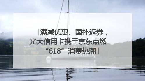 满减优惠、国补返券，光大信用卡携手京东点燃“618”消费热潮