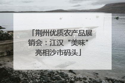荆州优质农产品展销会：江汉“美味”亮相沙市码头