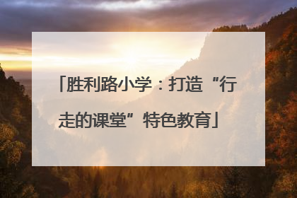 胜利路小学：打造“行走的课堂”特色教育