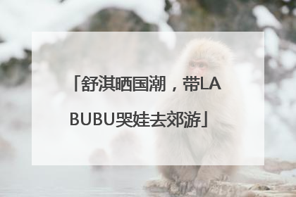 舒淇晒国潮，带LABUBU哭娃去郊游