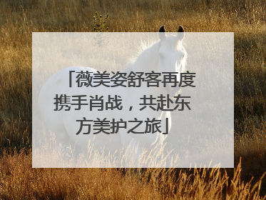 薇美姿舒客再度携手肖战，共赴东方美护之旅