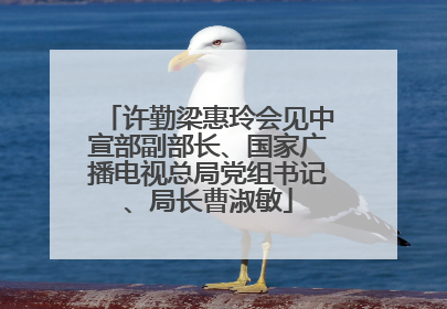 许勤梁惠玲会见中宣部副部长、国家广播电视总局党组书记、局长曹淑敏
