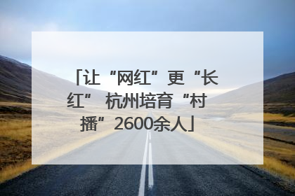 让“网红”更“长红” 杭州培育“村播”2600余人