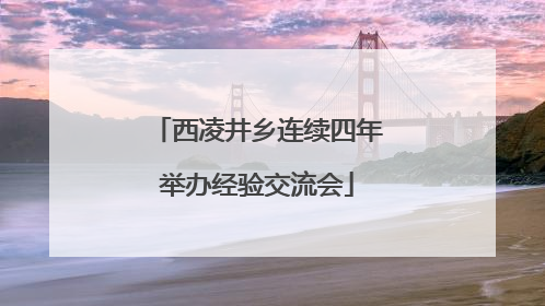 西凌井乡连续四年举办经验交流会