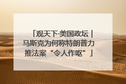 观天下·美国政坛｜马斯克为何称特朗普力推法案“令人作呕”
