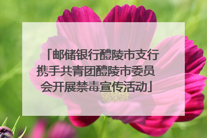 邮储银行醴陵市支行携手共青团醴陵市委员会开展禁毒宣传活动