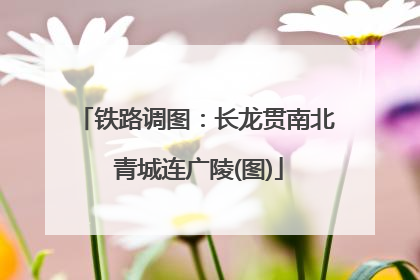 铁路调图：长龙贯南北 青城连广陵(图)