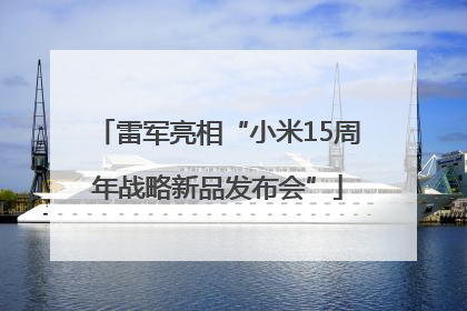 雷军亮相“小米15周年战略新品发布会”