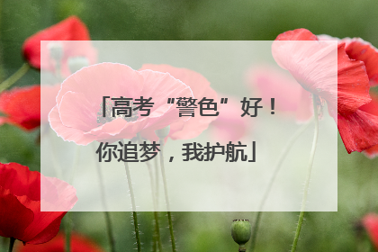 高考“警色”好！你追梦，我护航