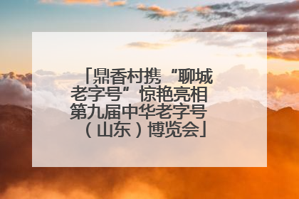 鼎香村携“聊城老字号”惊艳亮相第九届中华老字号（山东）博览会