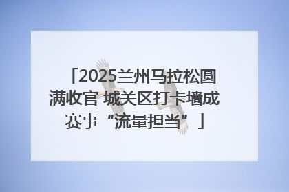 2025兰州马拉松圆满收官 城关区打卡墙成赛事“流量担当”