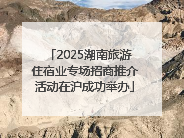 2025湖南旅游住宿业专场招商推介活动在沪成功举办