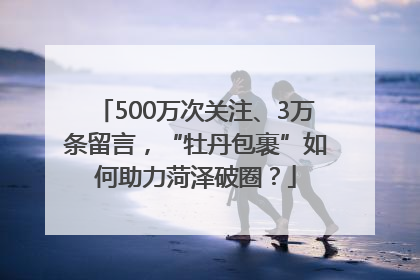 500万次关注、3万条留言，“牡丹包裹”如何助力菏泽破圈？